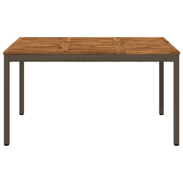 Gartentisch Natur und Kaffee 141 x 80,5 x 75 cm