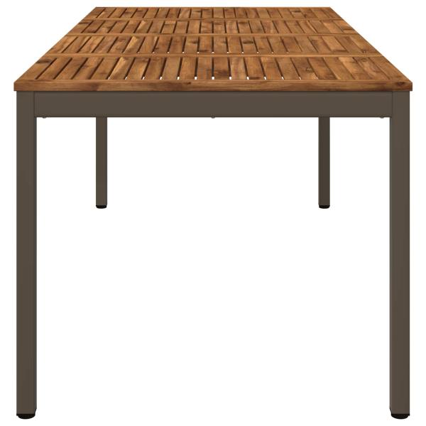 Gartentisch Natur und Kaffee 147 x 88,5 x 75 cm