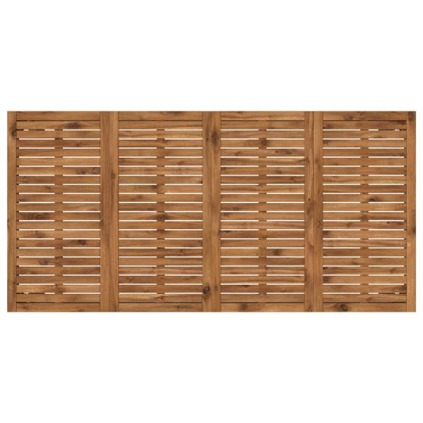 Gartentisch Natur und Kaffee 147 x 88,5 x 75 cm