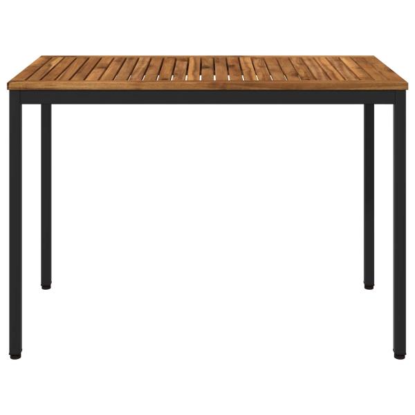 Gartentisch Natürlich und Schwarz 108,5 x 55 x 75 cm