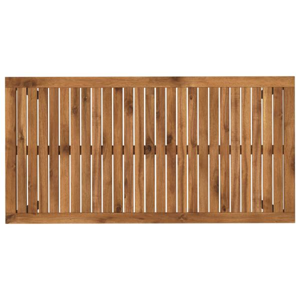 Gartentisch Natürlich und Schwarz 108,5 x 55 x 75 cm