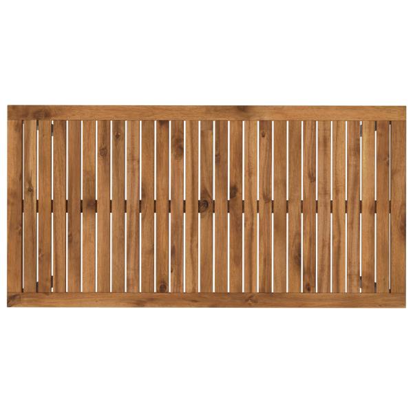 Gartentisch Natürlich und Weiß 108,5 x 55 x 75 cm
