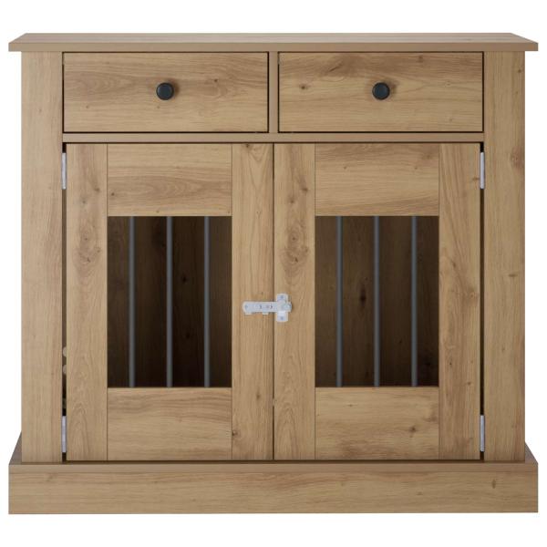 Hundekäfigmöbel Artisan-Eiche 90 x 47,5 x 80 cm Holzwerkstoff