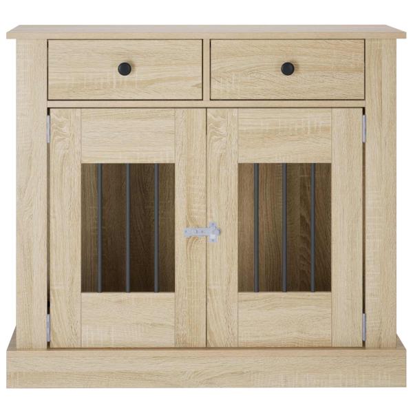 Hundekäfigmöbel Sonoma-Eiche 90 x 47,5 x 80 cm Holzwerkstoff