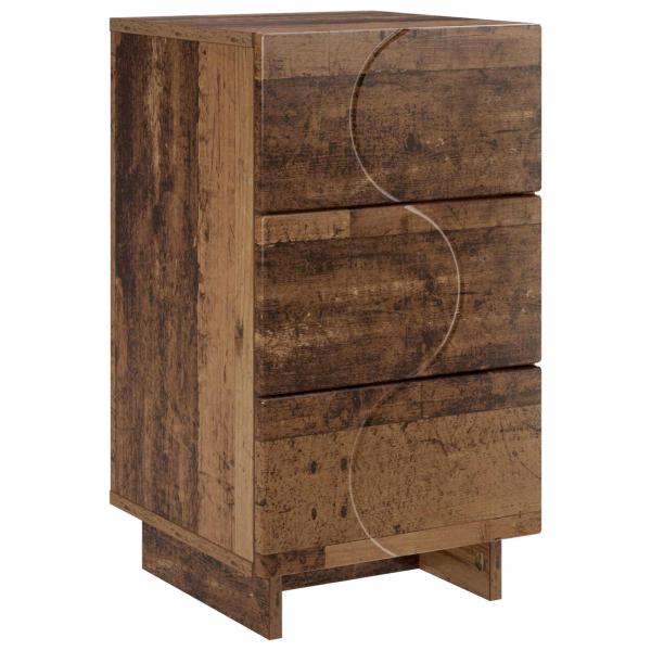 Nachttisch Altholz 33,5 x 34,5 x 60 cm Holzwerkstoff