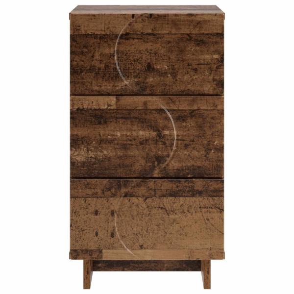 Nachttisch 2 stk. Altholz 33,5 x 34,5 x 60 cm Holzwerkstoff