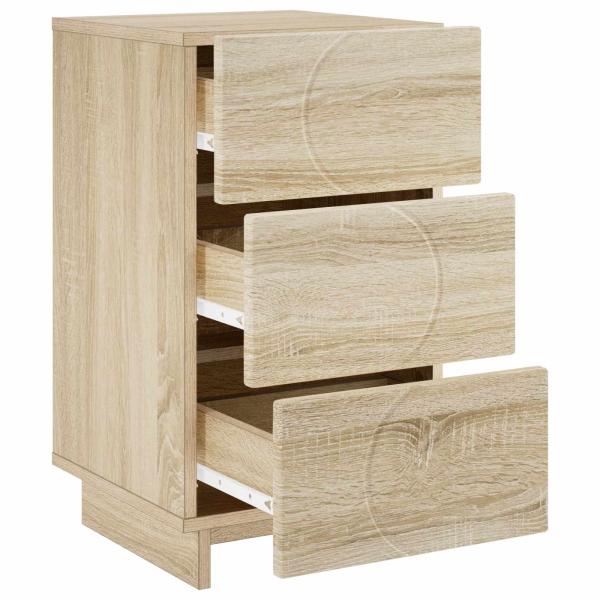 Nachttisch 2 stk. Sonoma-Eiche 33,5 x 34,5 x 60 cm