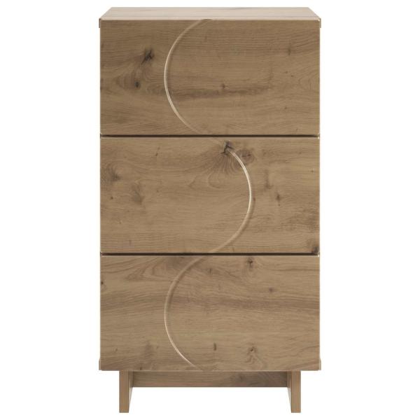 Nachttisch 2 stk. Artisan-Eiche 33,5 x 34,5 x 60 cm