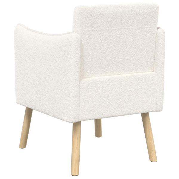 Akzentstuhl Creme Bouclé