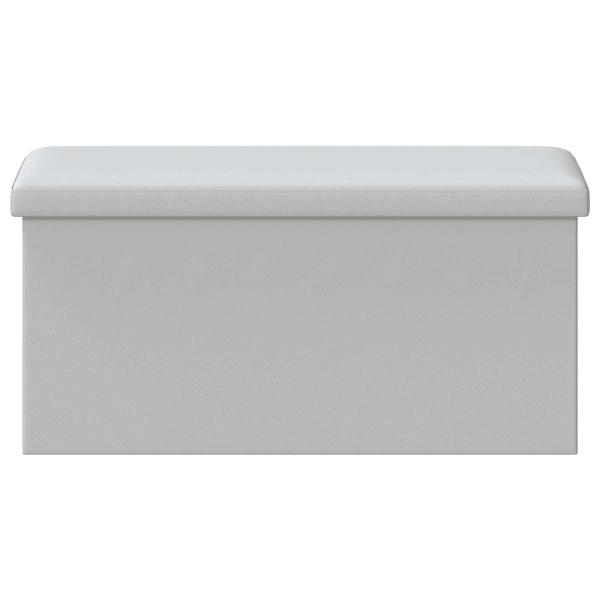 Klappbare Aufbewahrungsbank Weiß 180 kg 80 L 77 x 38 x 38 cm