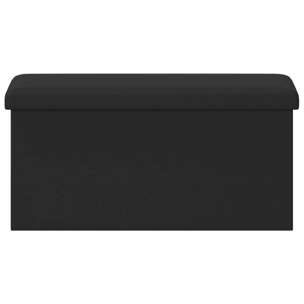 Klappbare Aufbewahrungsbank Schwarz 180 kg 80 L 77 x 38 x 38 cm