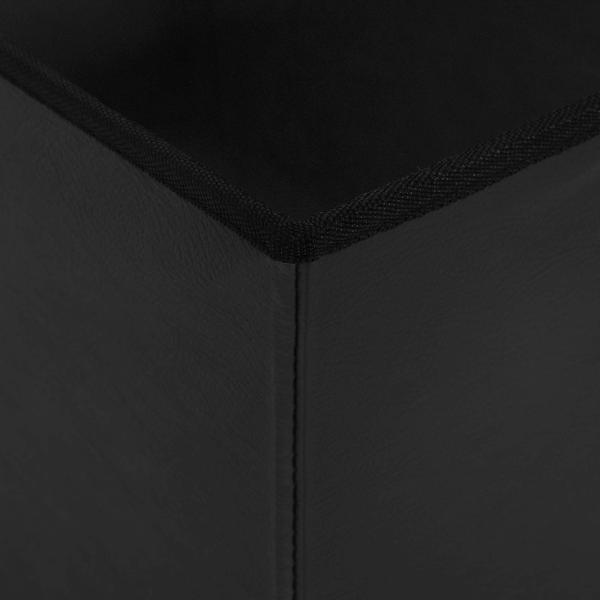 Klappbare Aufbewahrungsbank Schwarz 180 kg 80 L 77 x 38 x 38 cm