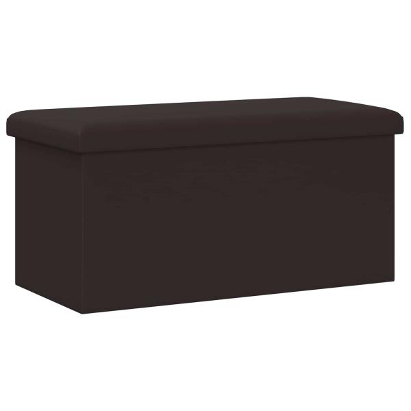 Klappbare Aufbewahrungsbank Braun 180 kg 80 L 77 x 38 x 38 cm