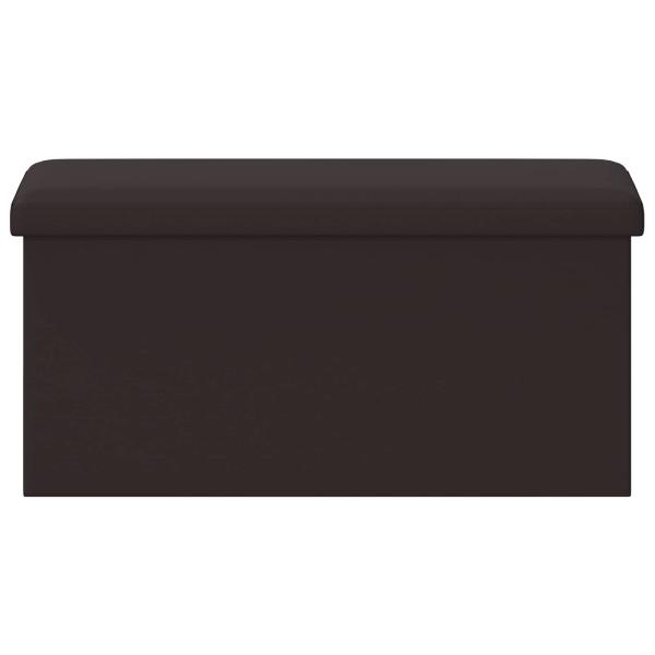 Klappbare Aufbewahrungsbank Braun 180 kg 80 L 77 x 38 x 38 cm