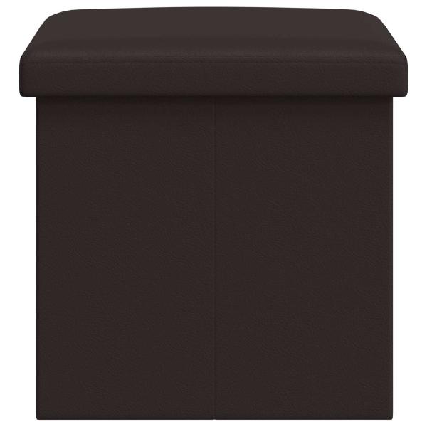 Klappbare Aufbewahrungsbank Braun 180 kg 80 L 77 x 38 x 38 cm
