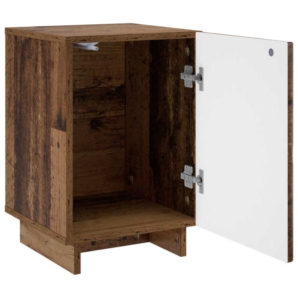 Nachttisch 2 stk. Altholz 33,5 x 34,5 x 50 cm Holzwerkstoff