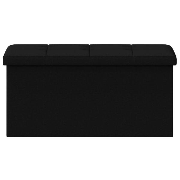 Klappbare Aufbewahrungsbank Schwarz 180 kg 80 L 77 x 38 x 38 cm