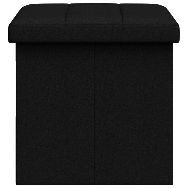 Klappbare Aufbewahrungsbank Schwarz 180 kg 80 L 77 x 38 x 38 cm