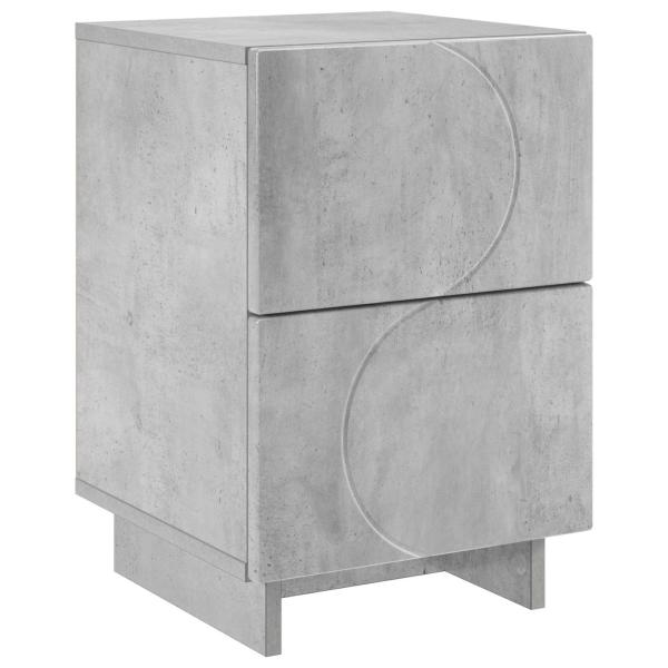 Nachttisch Betongrau 33,5 x 34,5 x 50 cm Holzwerkstoff