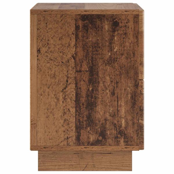 Nachttisch 2 stk. Altholz 33,5 x 34,5 x 50 cm Holzwerkstoff
