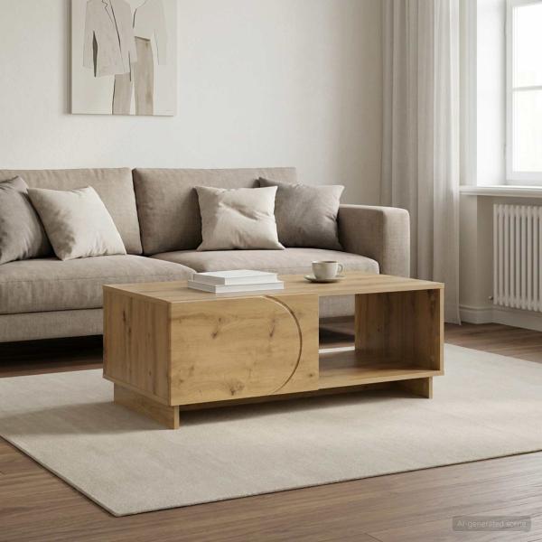 ARDEBO.de - Couchtisch Artisan-Eiche 95 x 50,5 x 35 cm Holzwerkstoff