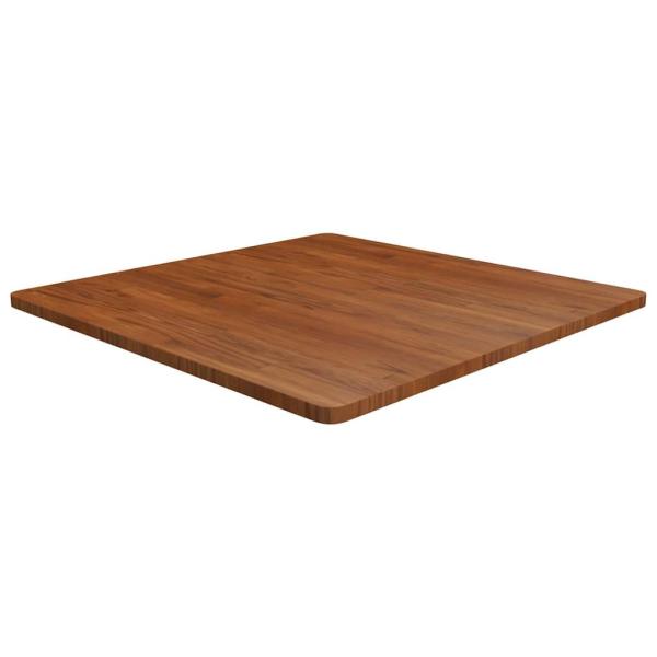 ARDEBO.de - Tischplatte Quadratisch Dunkelbraun 90x90x2,5cm Eiche Behandelt