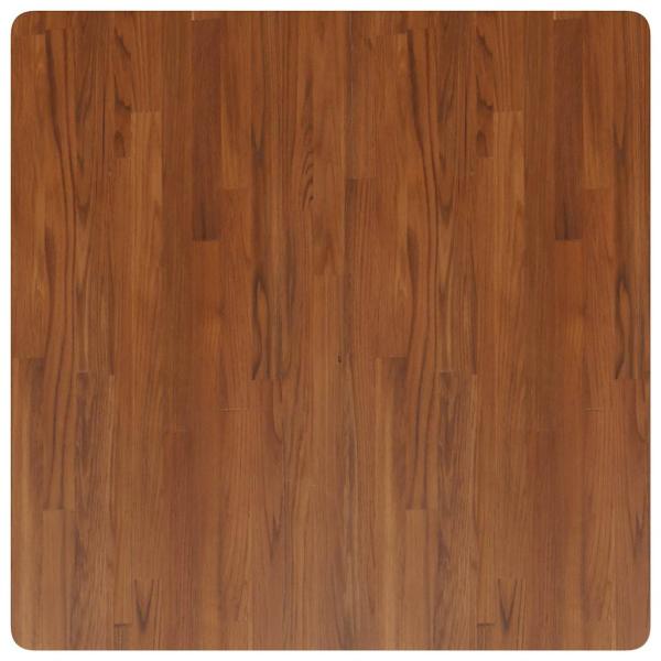 Tischplatte Quadratisch Dunkelbraun 90x90x2,5cm Eiche Behandelt