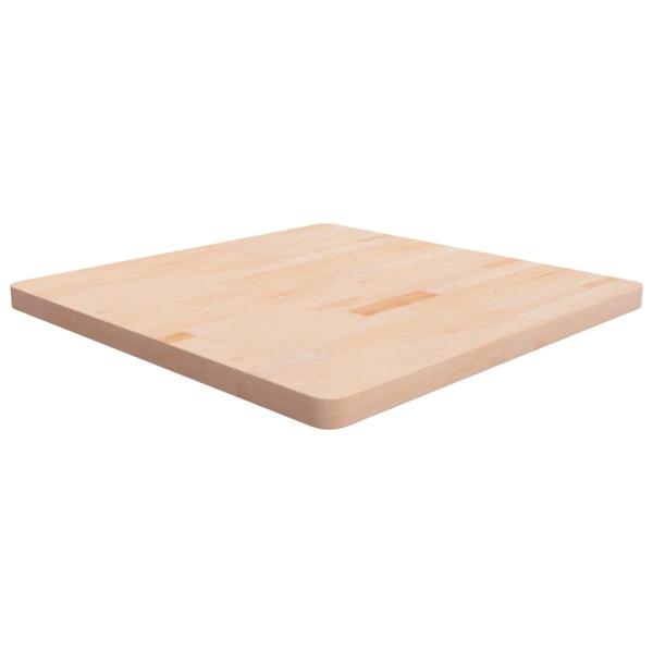 ARDEBO.de - Tischplatte Quadratisch 80x80x4 cm Eichenholz Unbehandelt
