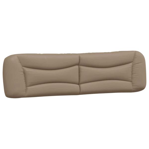 Bettgestell ohne Matratze "Hvar" Cappuccino-Braun 200x200 cm Kunstleder