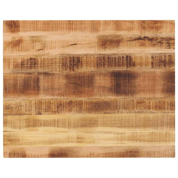 ARDEBO.de - Tischplatte 100x80x2,5 cm Rechteckig Raues Massivholz Mango