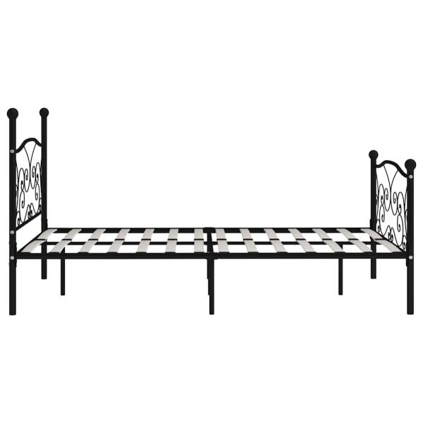 Bettgestell mit Lattenrost Schwarz Metall 160 ? 200 cm