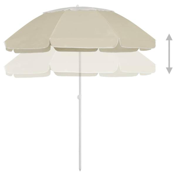 Strandschirm Sandgelb 300 cm