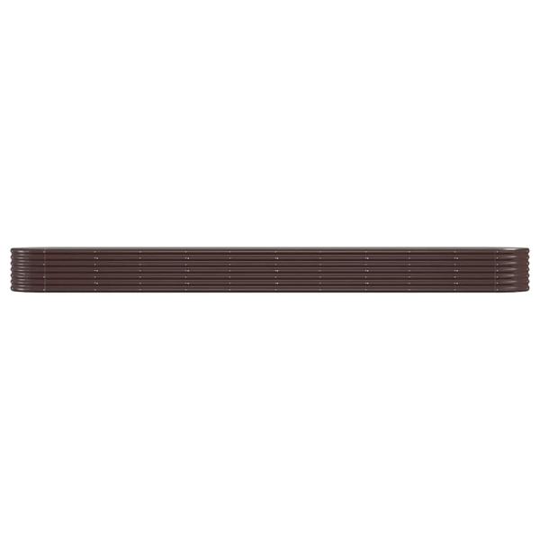 Hochbeet Verzinkter Stahl 440x80x36 cm Braun