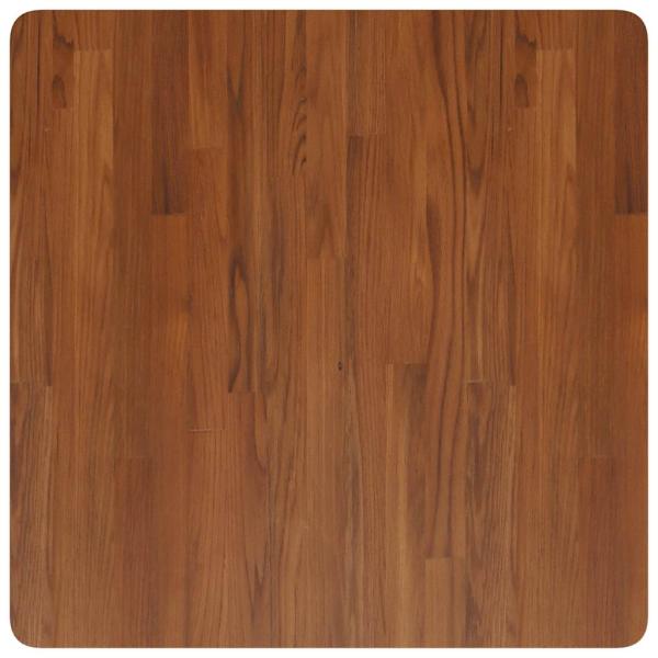 Tischplatte Quadratisch Dunkelbraun 70x70x1,5cm Eiche Behandelt