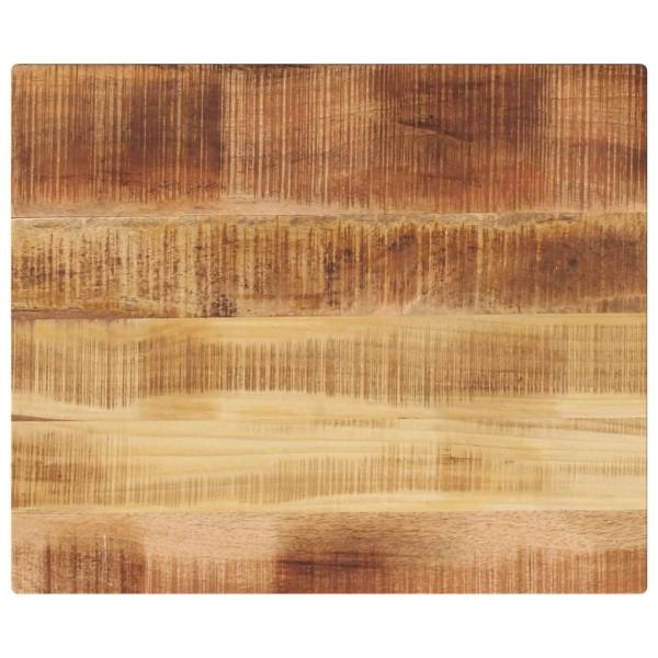 ARDEBO.de - Tischplatte 60x50x2,5 cm Rechteckig Raues Massivholz Mango