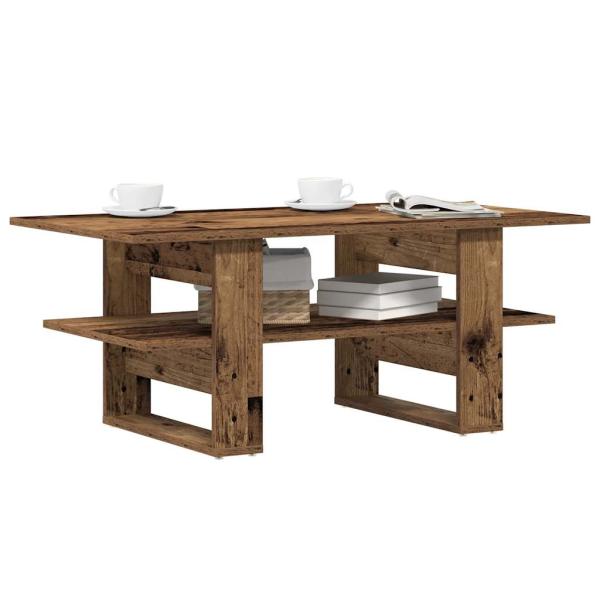 ARDEBO.de - Couchtisch Altholz-Optik 102x55x42 cm Holzwerkstoff