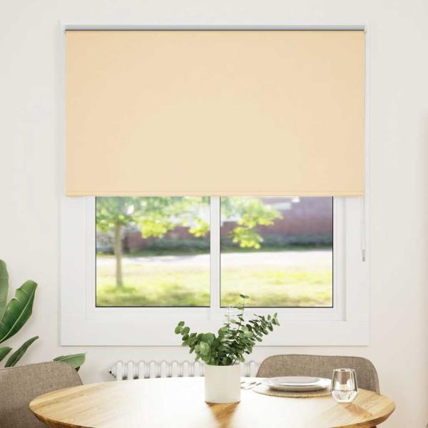 ARDEBO.de - Verdunkelungsrollo Beige 140x175 cm Stoffbreite 136,6 cm