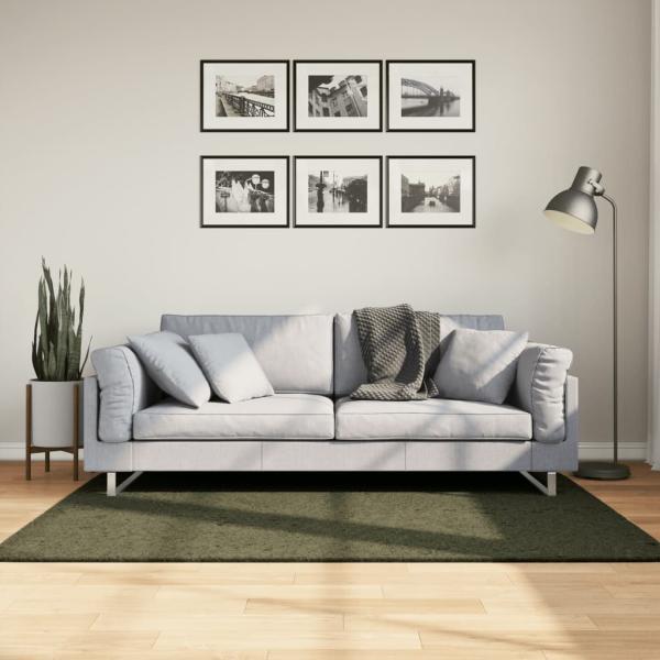 ARDEBO.de - Rug HUARTE Green 120 x 170 cm 100% Polyester Flach
