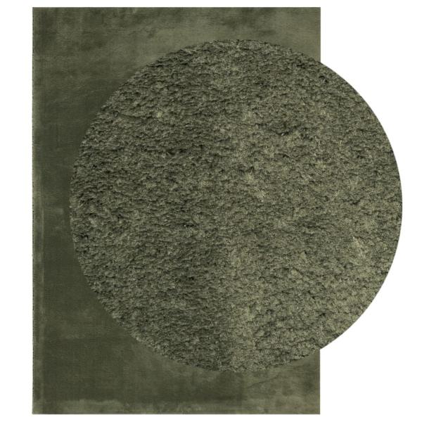 Rug HUARTE Green 120 x 170 cm 100% Polyester Flach