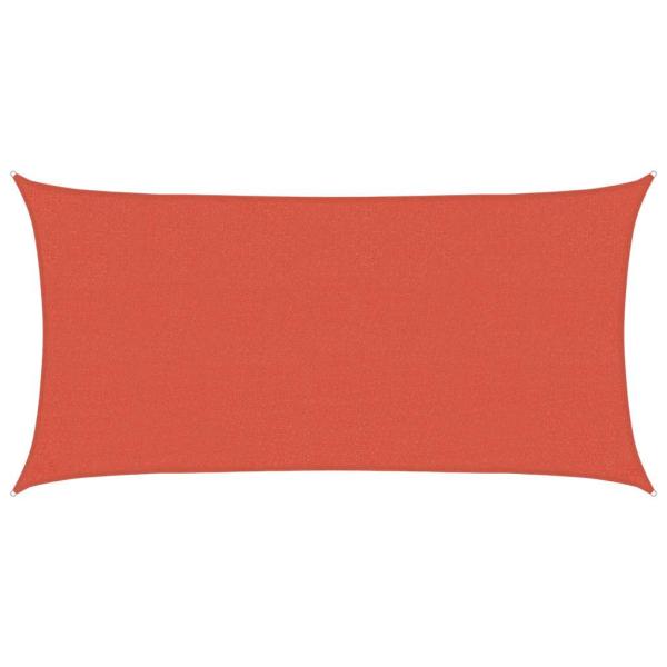 Sonnensegel 160 g/m² Terrakottarot 2x4 m HDPE