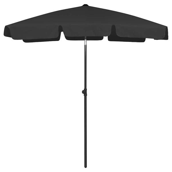 ARDEBO.de - Strandschirm Schwarz 180x120 cm