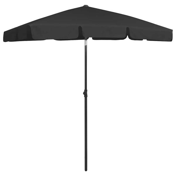 Strandschirm Schwarz 180x120 cm