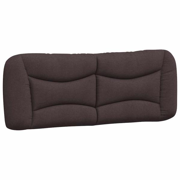 Bettgestell ohne Matratze "Hvar" Dunkelbraun 120x200 cm Stoff
