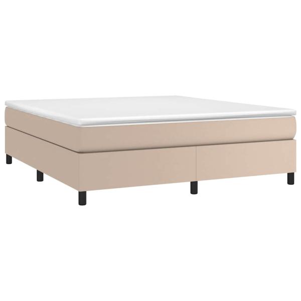 Boxspringbettgestell Cappuccino-Braun 180x200 cm Kunstleder