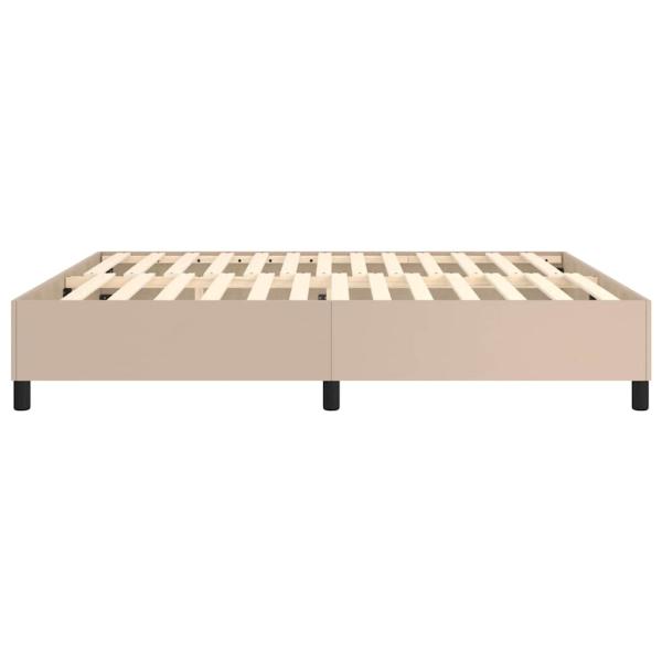 Boxspringbettgestell Cappuccino-Braun 180x200 cm Kunstleder