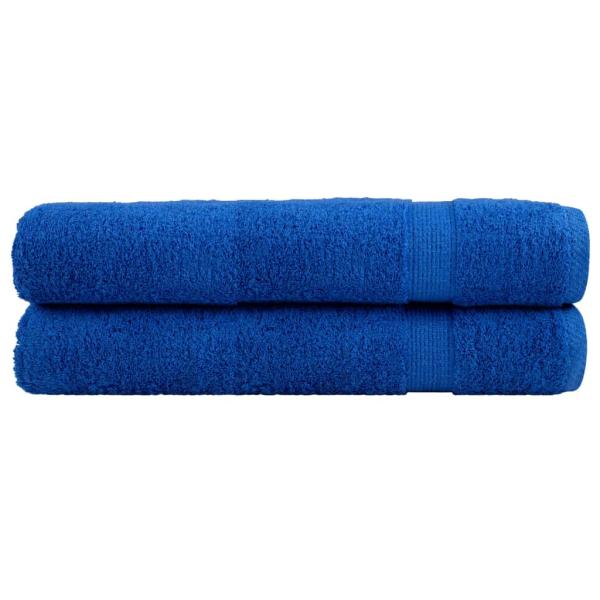 Premium Handtücher SOLUND 2 Stk. Blau 100x200 cm 600 g/m²