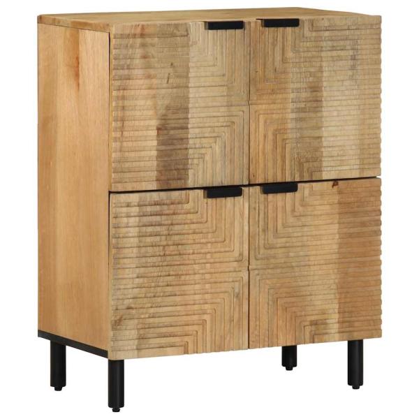 ARDEBO.de - Sideboard Braun 60x33x75 cm Massivholz Mango