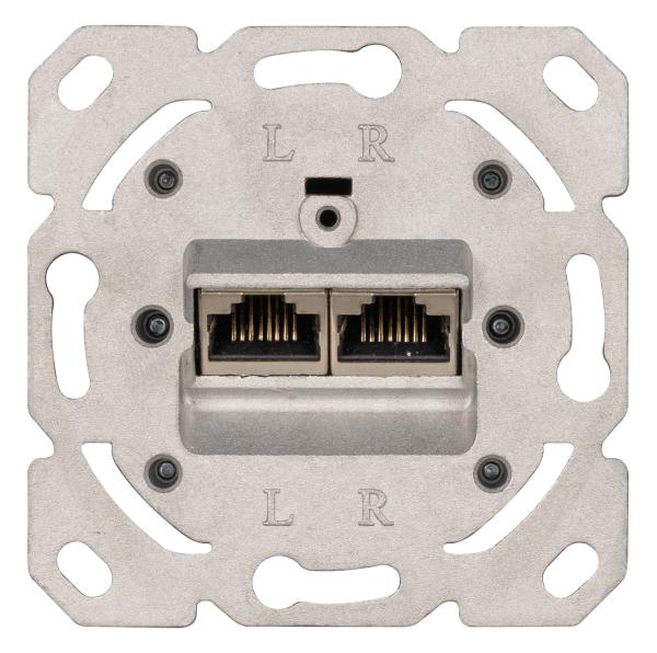ARDEBO.de - Universal RJ 45 UP-Datendose Cat. 6, 2-fach, Projektverpackung