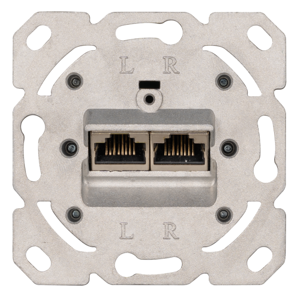 KLEIN Universal RJ 45 UP-Datendose Cat. 6, 2-fach, Projektverpackung (10 KTM)