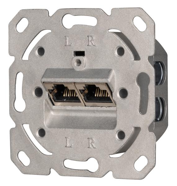 KLEIN Universal RJ 45 UP-Datendose Cat. 6, 2-fach, Projektverpackung (10 KTM)